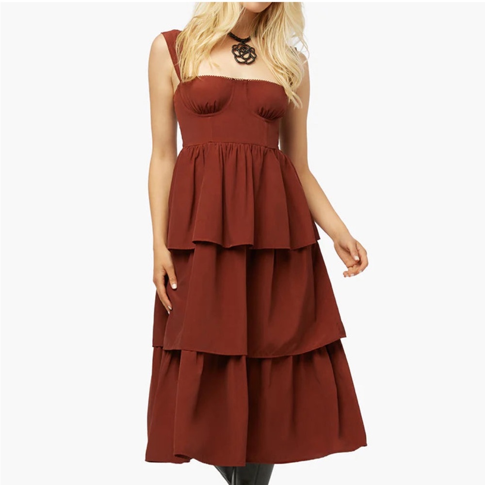 NWT WeWoreWhat Corset Poplin Dress Size 4/6